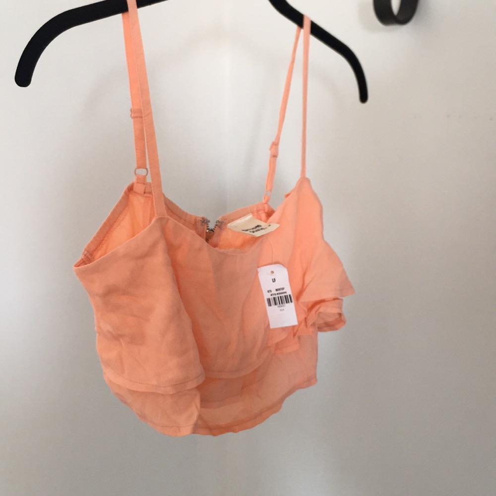 Peach crop top